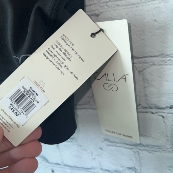 BRAND NWT Calia Medium Support Black sports bra size XS - Picture 5 of 14